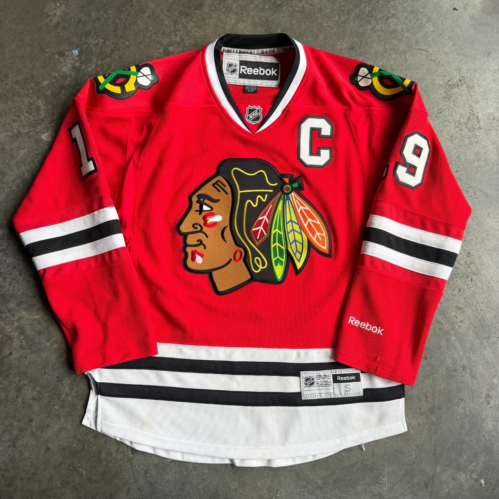 Vintage Chicago Blackhawks Reebok Jonathan Toews Premier Jersey Red Mens S NHL